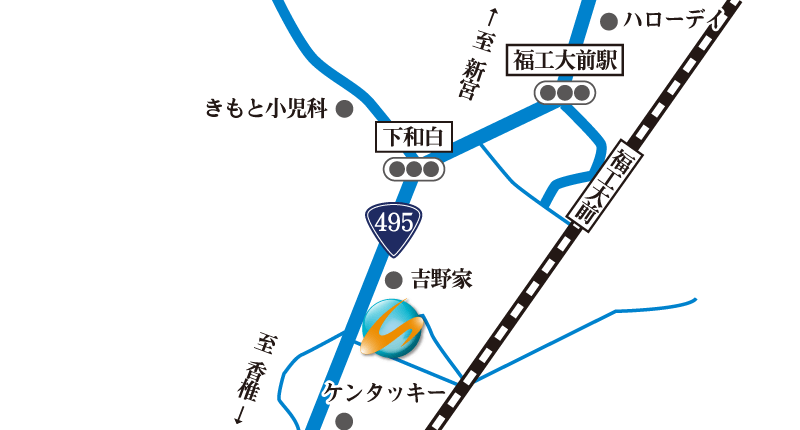 福岡市東区saRuku地図